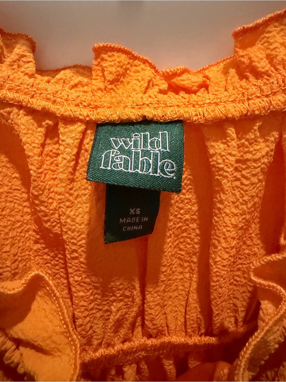 Target Orange Ruffled Cami Top - Picture 4 of 4